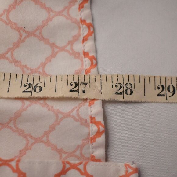 Foxcroft Womens XL White Geo Shaped Cotton Button Down Up Wrinkle Free Shirt - Picture 7 of 7